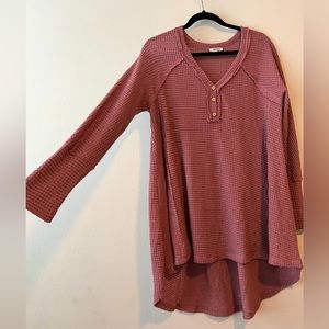 Mauve high-low tunic